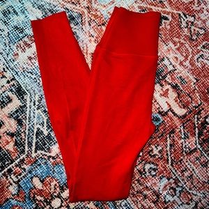 Red Fabletics Sculptknit Leggings